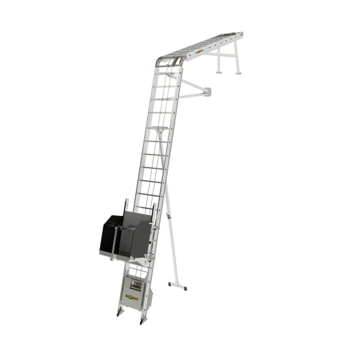Elevador de Escalera Eléctrico para Paneles Solares y Materiales – 12 Metros y 250 Kg