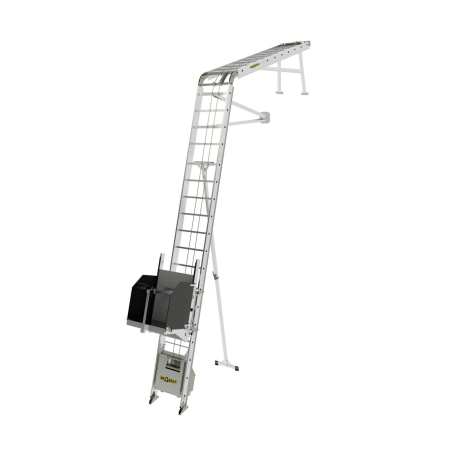 Elevador de Escalera Eléctrico para Paneles Solares y Materiales – 12 Metros y 250 Kg