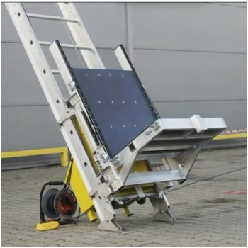 Elevador de Escalera Eléctrico para Paneles Solares y Materiales – 12 Metros y 250 Kg