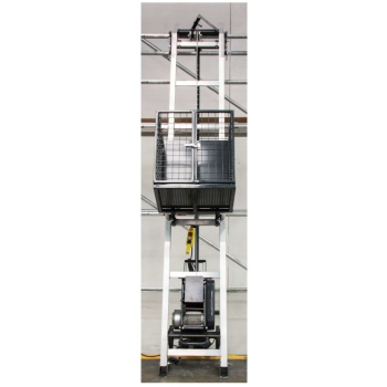Plataforma elevatória vertical CAMAC Minor – Capacidade de 200 kg e altura de elevação de 15,30 m