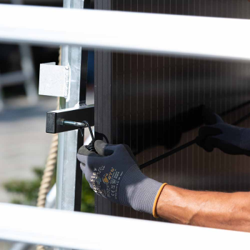 Elevador de painéis solares para andaimes de 8,2 metros de altura de trabalho