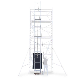 Elevador de painéis solares para andaimes de 8,2 metros de altura de trabalho