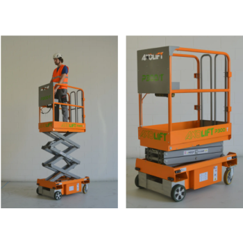 Plataforma de Tesoura Autopropulsionada AXO LIFT P300T (Altura de Trabalho 4,95 m)