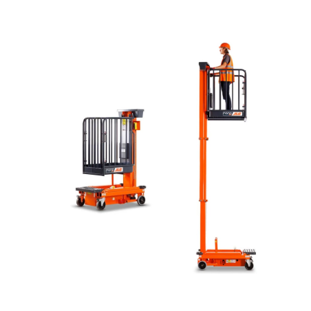 Plataforma Elevadora de Personal de Empuje Manual y Elevación Eléctrica Nano 35 (Altura de Trabajo 5,50 m)