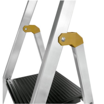 Escalera aluminio plegable 5 peldaños - Peldaños 12 cms