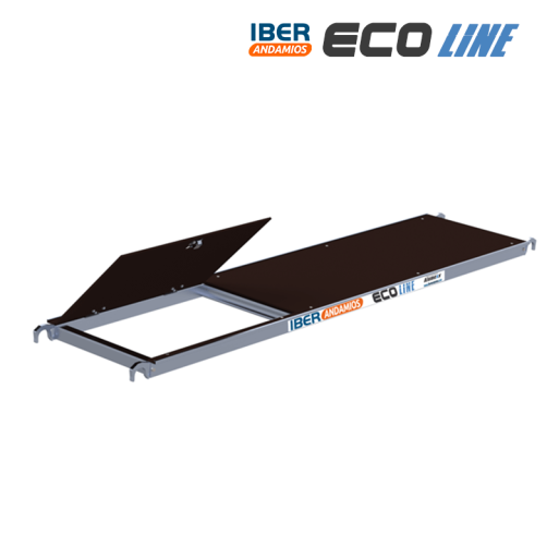 Plataforma longitud 250 cm con trampilla | LÍNEA ECO