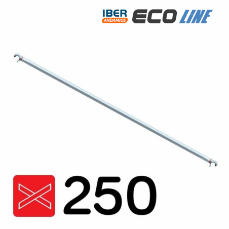 Barra diagonal 250 cm | LINHA ECO