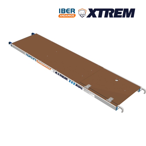 Plataforma 305 com portinhola para andaimes rebatíveis e torres móveis | LINHA XTREM