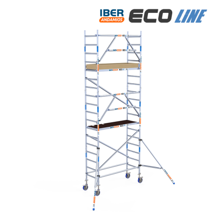 Torre de andaime móvel 75x190x620 m | LINHA ECO EXTRA
