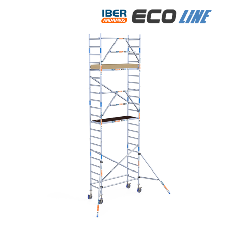 Torre de andaime móvel 75x190x720 m | LINHA ECO EXTRA