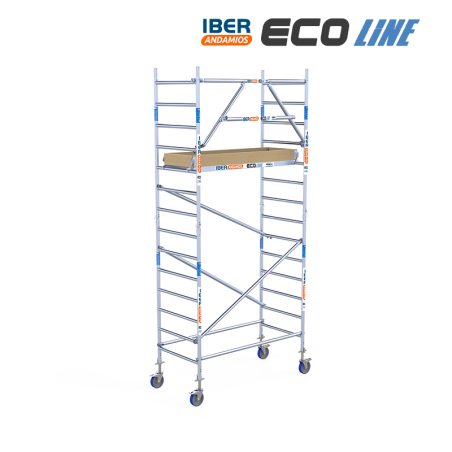 Torre de andaime móvel 90x190x520 m | LINHA ECO EXTRA