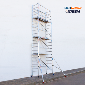 Andamio plegable ASC 75x190 7,50 m AT con estabilizadores | LÍNEA XTREM