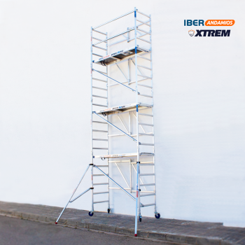 Andamio plegable ASC 75x190 7,50 m AT con estabilizadores | LÍNEA XTREM