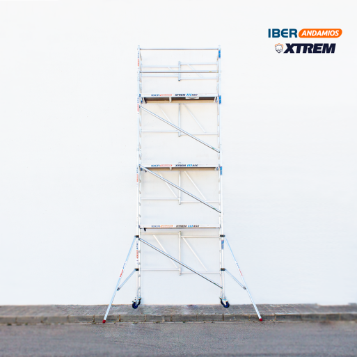 Andamio plegable ASC 75x190 7,50 m AT con estabilizadores | LÍNEA XTREM