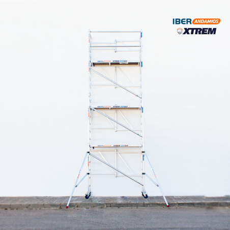 Andamio plegable ASC 75x190 7,50 m AT con estabilizadores | LÍNEA XTREM