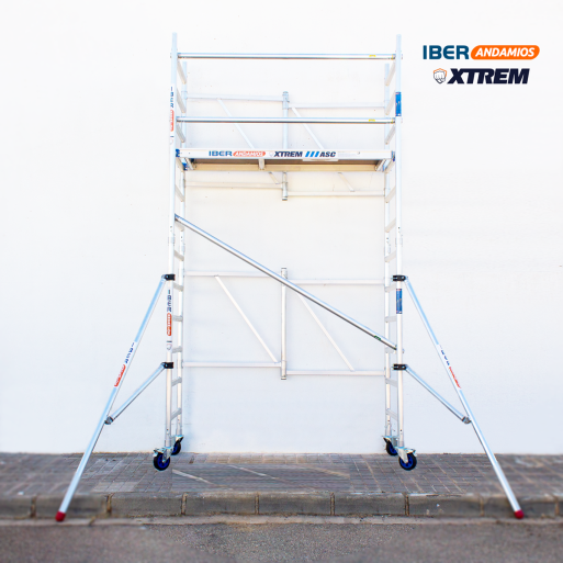 Andaime dobrável ASC 75x190 4,70 m AT com estabilizadores | LINHA XTREM