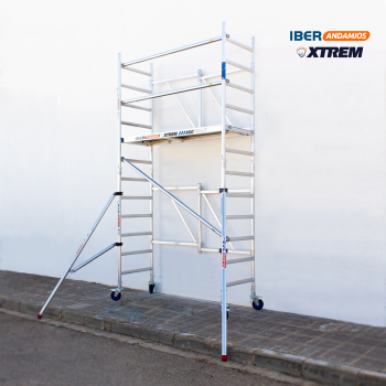 Andamio plegable ASC 75x190 4,70 m AT con estabilizadores | LÍNEA XTREM