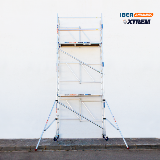 Andamio plegable ASC 75x190 6,50 m AT con estabilizadores | LÍNEA XTREM