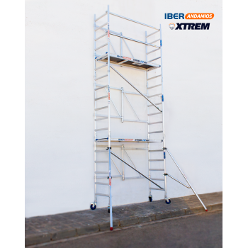 Andamio plegable ASC 75x190 6,50 m AT con estabilizadores | LÍNEA XTREM