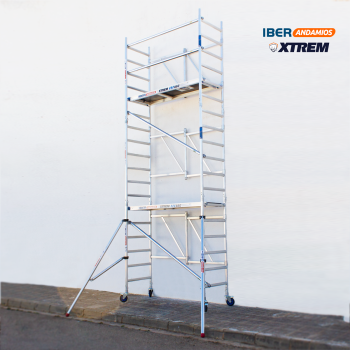 Andamio plegable ASC 75x190 6,50 m AT con estabilizadores | LÍNEA XTREM